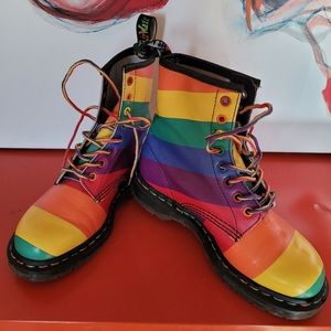 Rainbow Pride Doc Martens, excellent condition, EU size 37